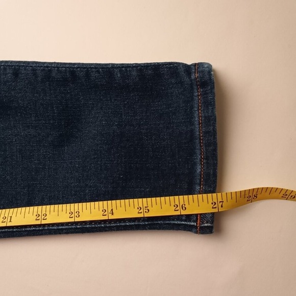 J Crew Denim Jeans Size 26/4 Buttonfly Mid Rise Skinny Leg Medium Dark Wash - Picture 9 of 10